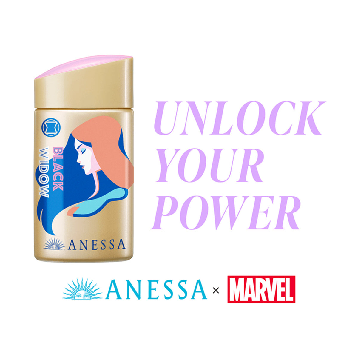 UV Skin Care Milk N Marvel Sunscreen UV Protection SPF50+ PA++++ #Black Widow 60ml - SKINNOTE INC