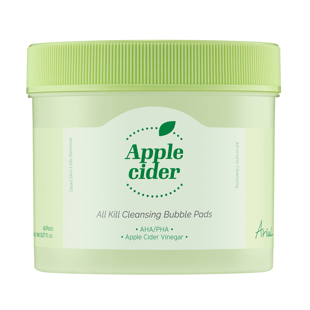Ariul Apple Cider All Kill Cleansing Bubble Pads Makeup Remover 60ea - SKINNOTE INC