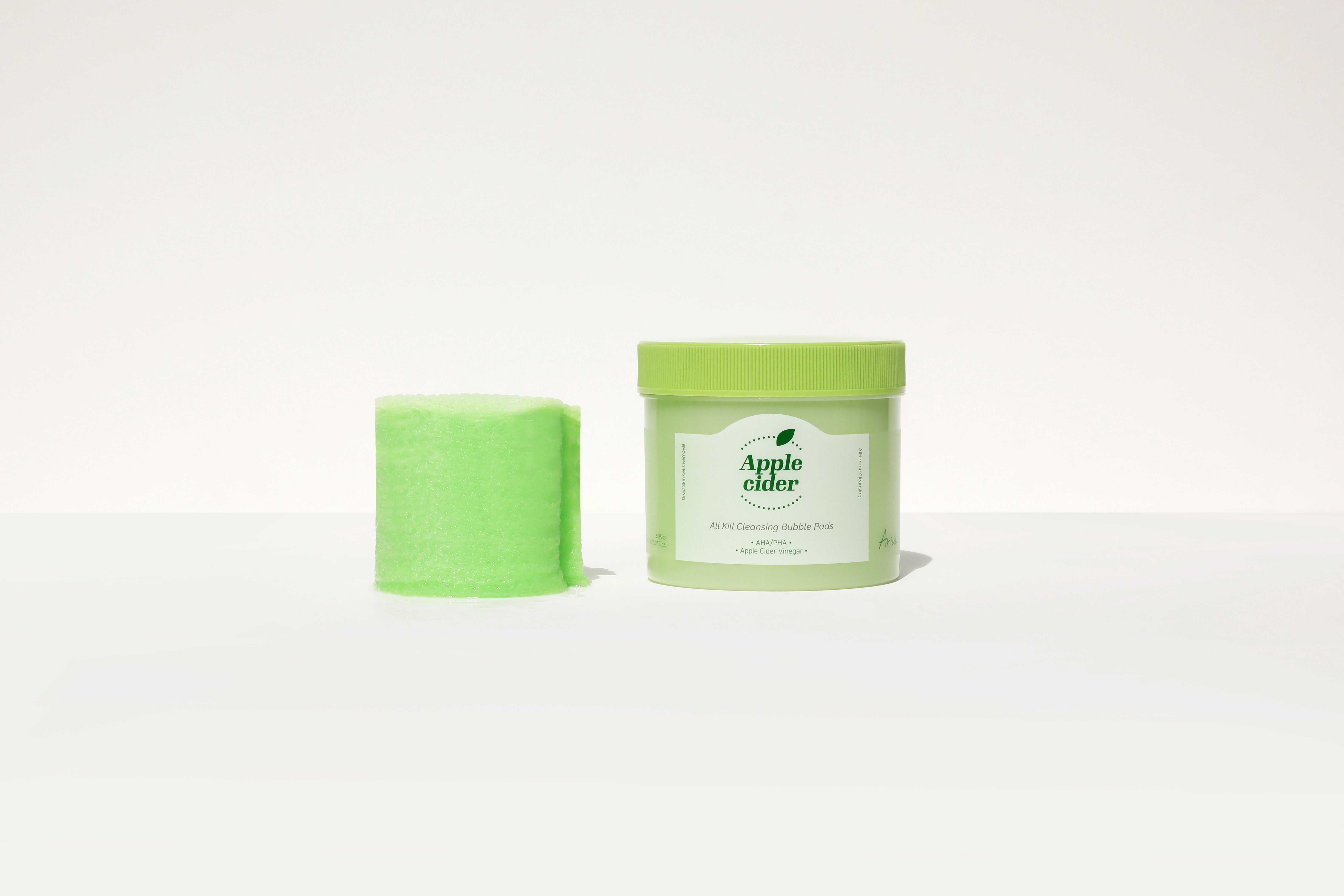 Ariul Apple Cider All Kill Cleansing Bubble Pads Makeup Remover 60ea - SKINNOTE INC