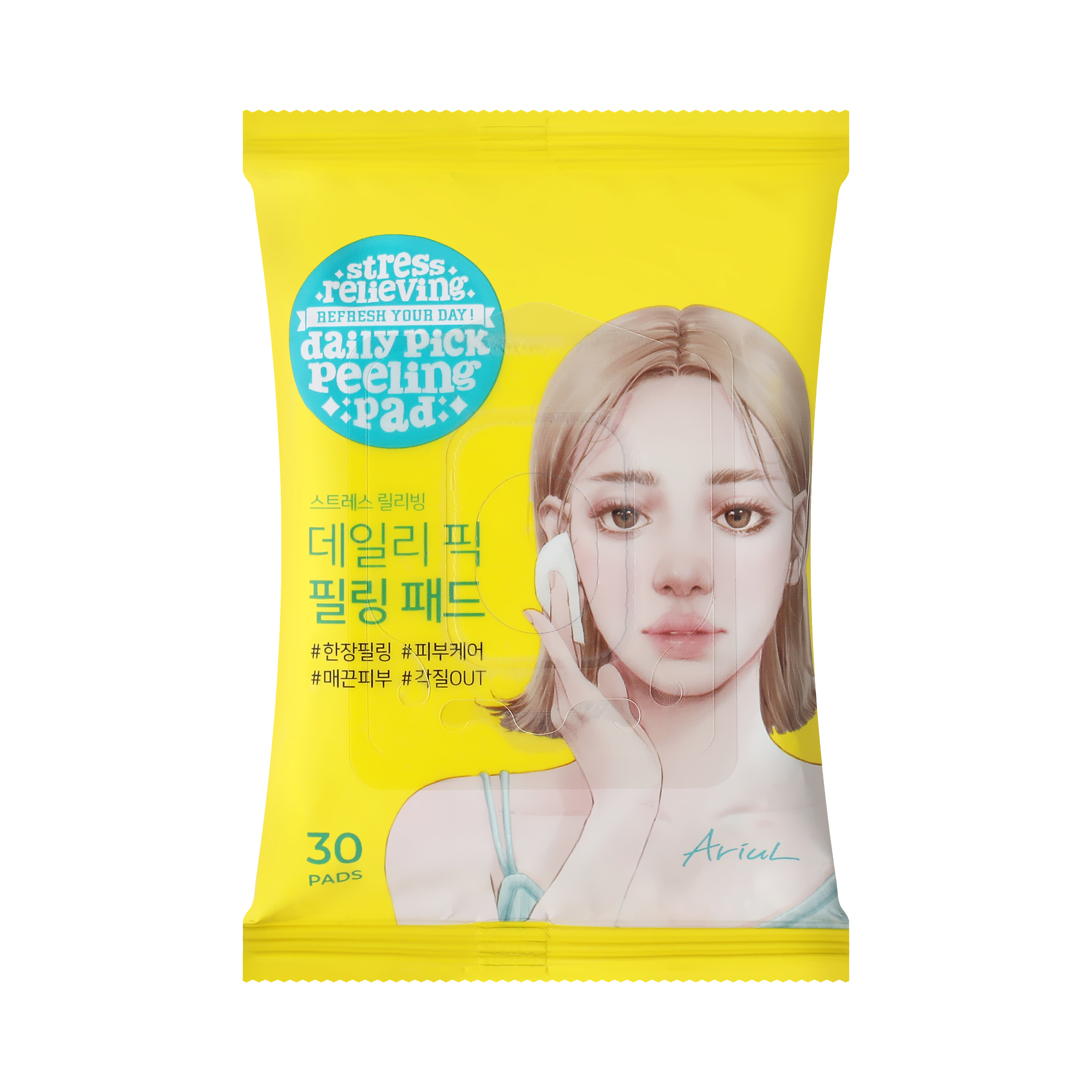 Ariul Stress Relieving Daily Pick Peeling Pad 30Pads - SKINNOTE INC