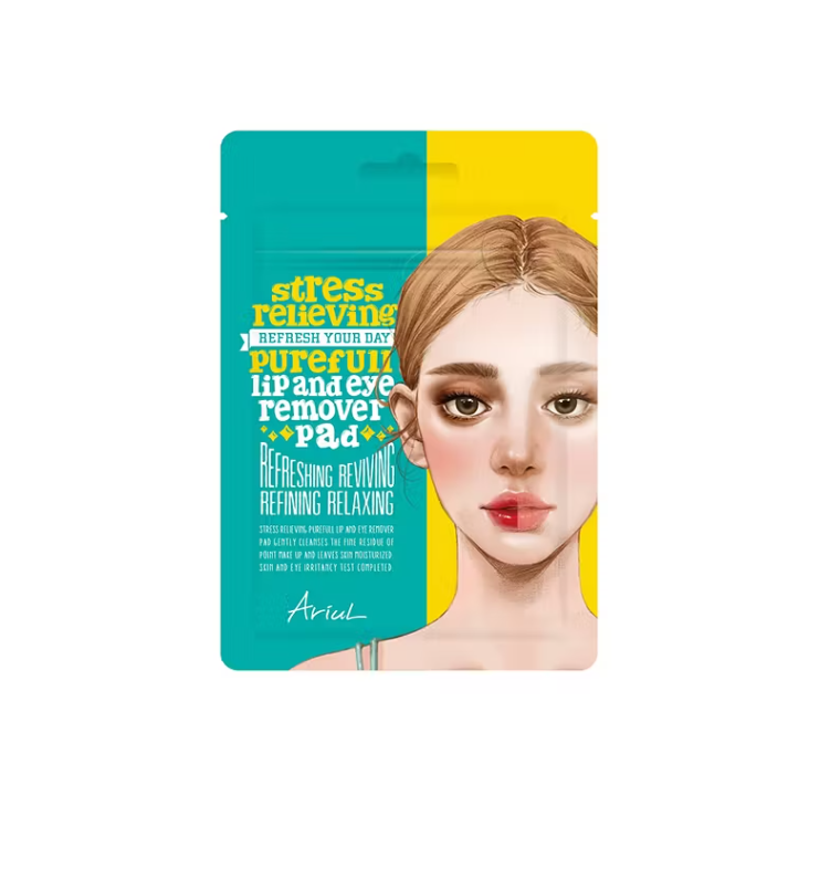 Ariul Stress Relieving Purefull Lip And Eye Remover Pad (Travel Size) - SKINNOTE INC