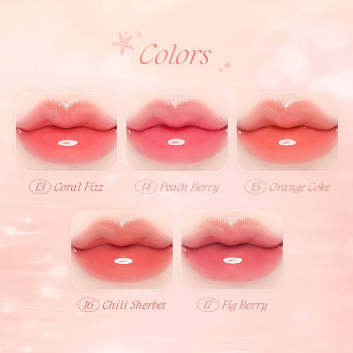 dasique Juicy Dewy Tint Summer Coral Collection