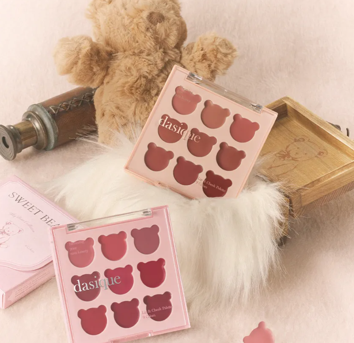 Dasique Mood Painting Lip & Cheek Palette #05 Cozy Bear - SKINNOTE INC
