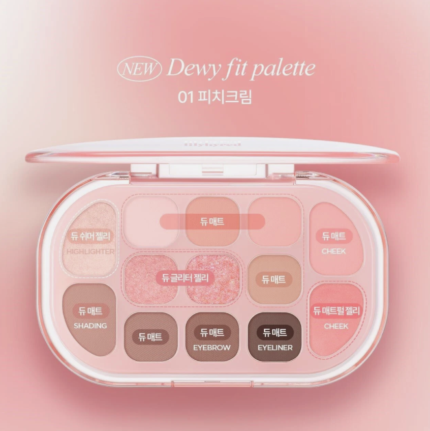 Lilybyred Dewy Fit Palette #01 Peach Cream - SKINNOTE INC