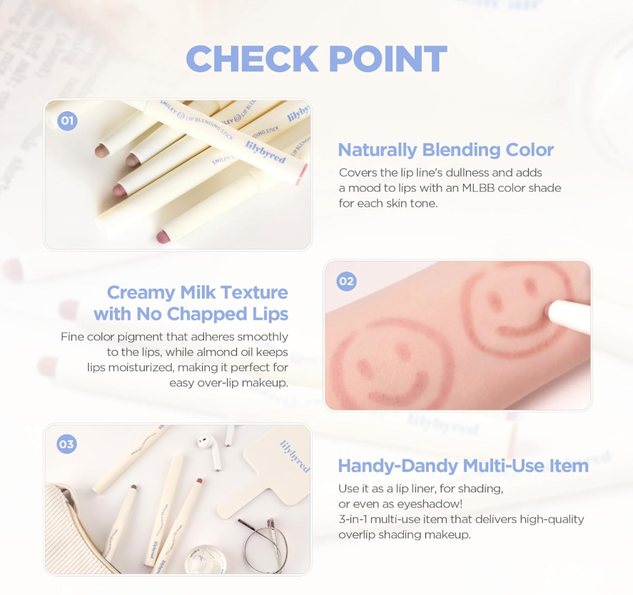 Lilybyred Smiley Lip Blending Stick #01 Grin With Me - SKINNOTE INC