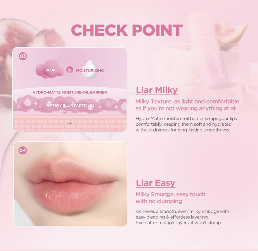Lilybyred Sweet Liar Milky Tint #12 Petit Apple Chiffon Cake - SKINNOTE INC