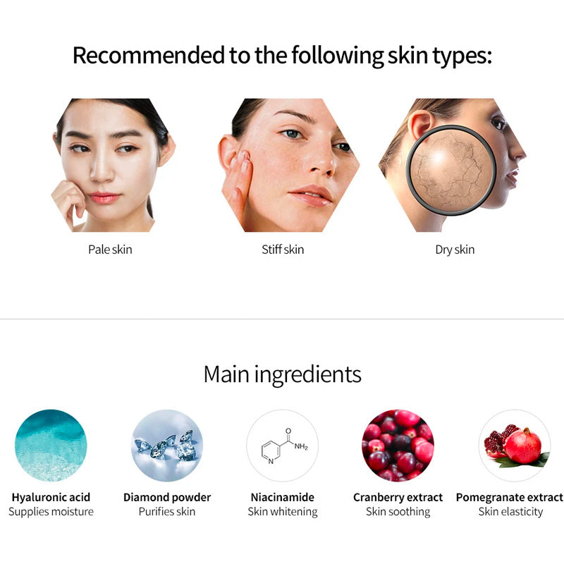 Diamond Brightening Ampoule Mask 10Sheets （2024.05.9 expires）