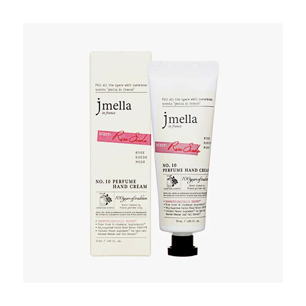 J Mella Perfume Hand Cream High Moisture Butter Cream #No.10 Rose Suede 50ml 3pcs