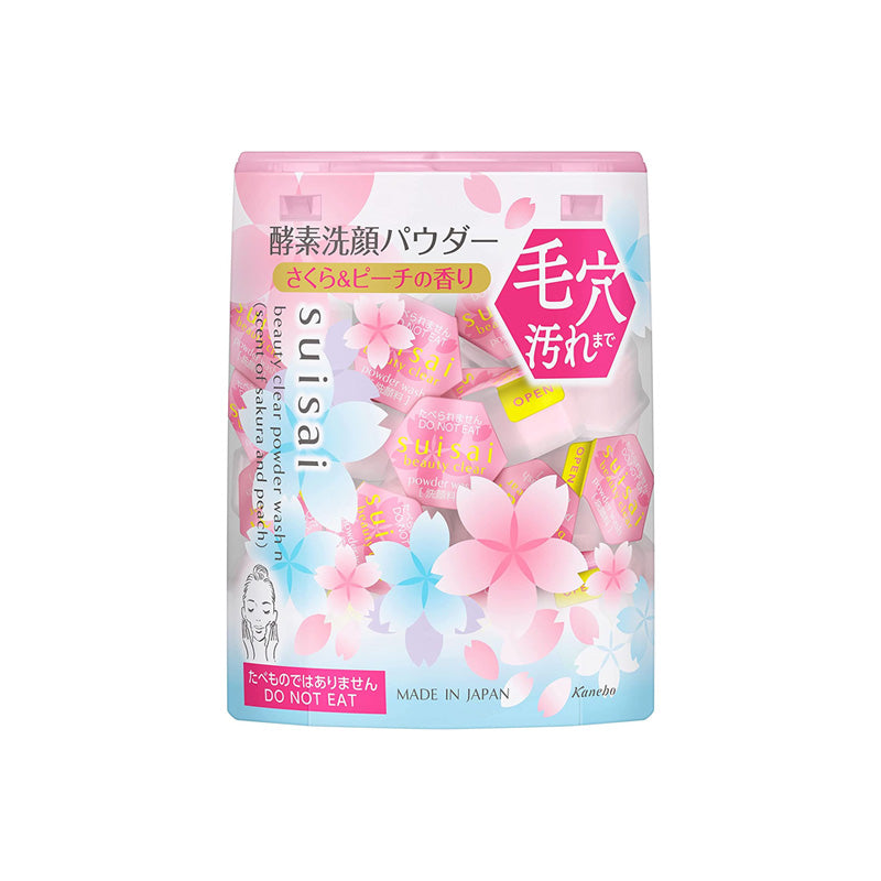 Beauty Clear Powder Wash N #Sakura & Peach Scent 32pcs